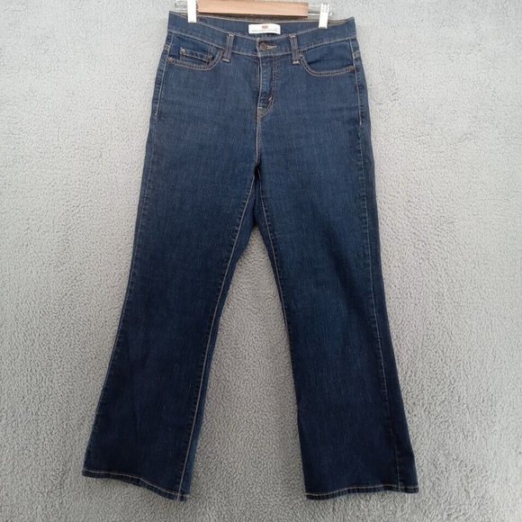 Levis Jeans Womens 10 Blue Indigo 512 Bootcut Perfectly Slimming Classicore - Picture 1 of 11